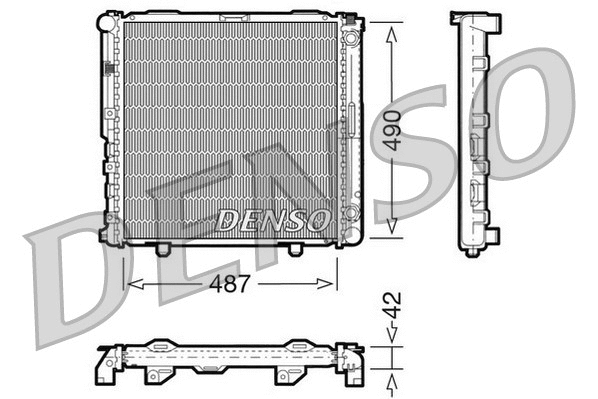 Radiator, engine cooling (DRM17031)