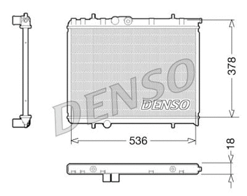 Radiator, engine cooling (DRM21034)