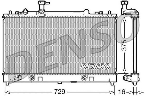 Radiator, engine cooling (DRM44024)