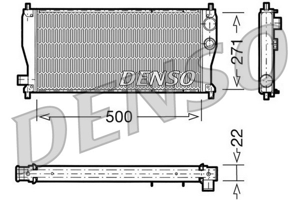 Radiator, engine cooling (DRM03011)