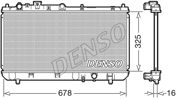 Radiator, engine cooling (DRM44032)