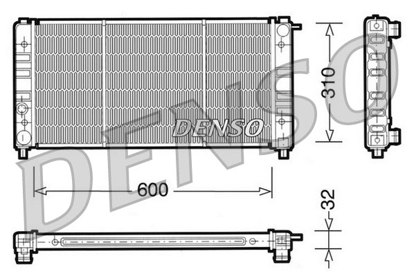 Radiator, engine cooling (DRM26002)