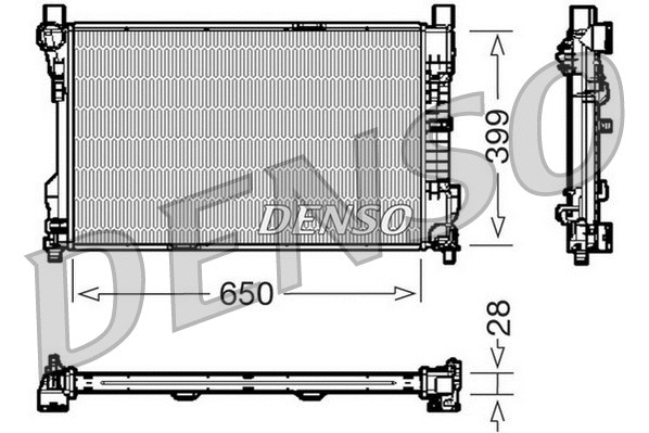 Radiator, engine cooling (DRM17080)