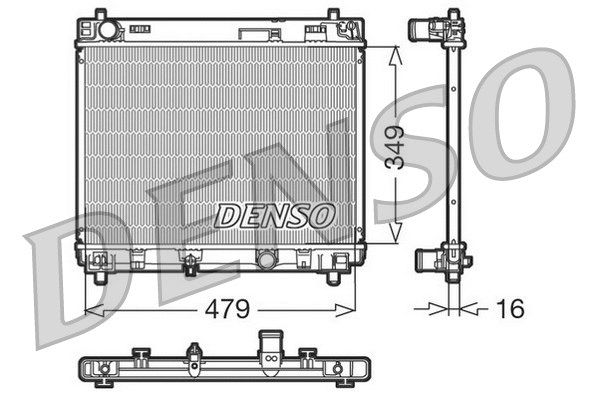Radiator, engine cooling (DRM50004)