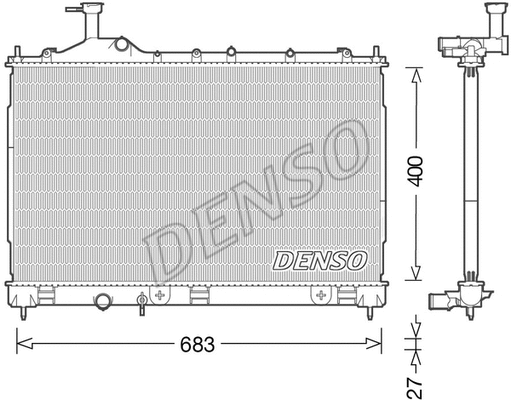 Radiator, engine cooling (DRM45038)