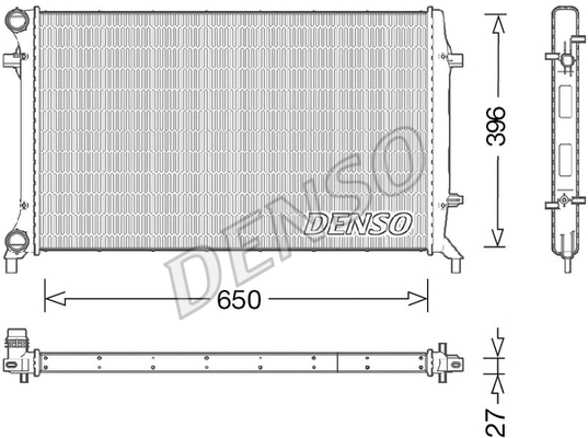 Radiator, engine cooling (DRM32045)