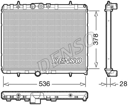 Radiator, engine cooling (DRM07004)