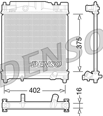 Radiator, engine cooling (DRM50077)