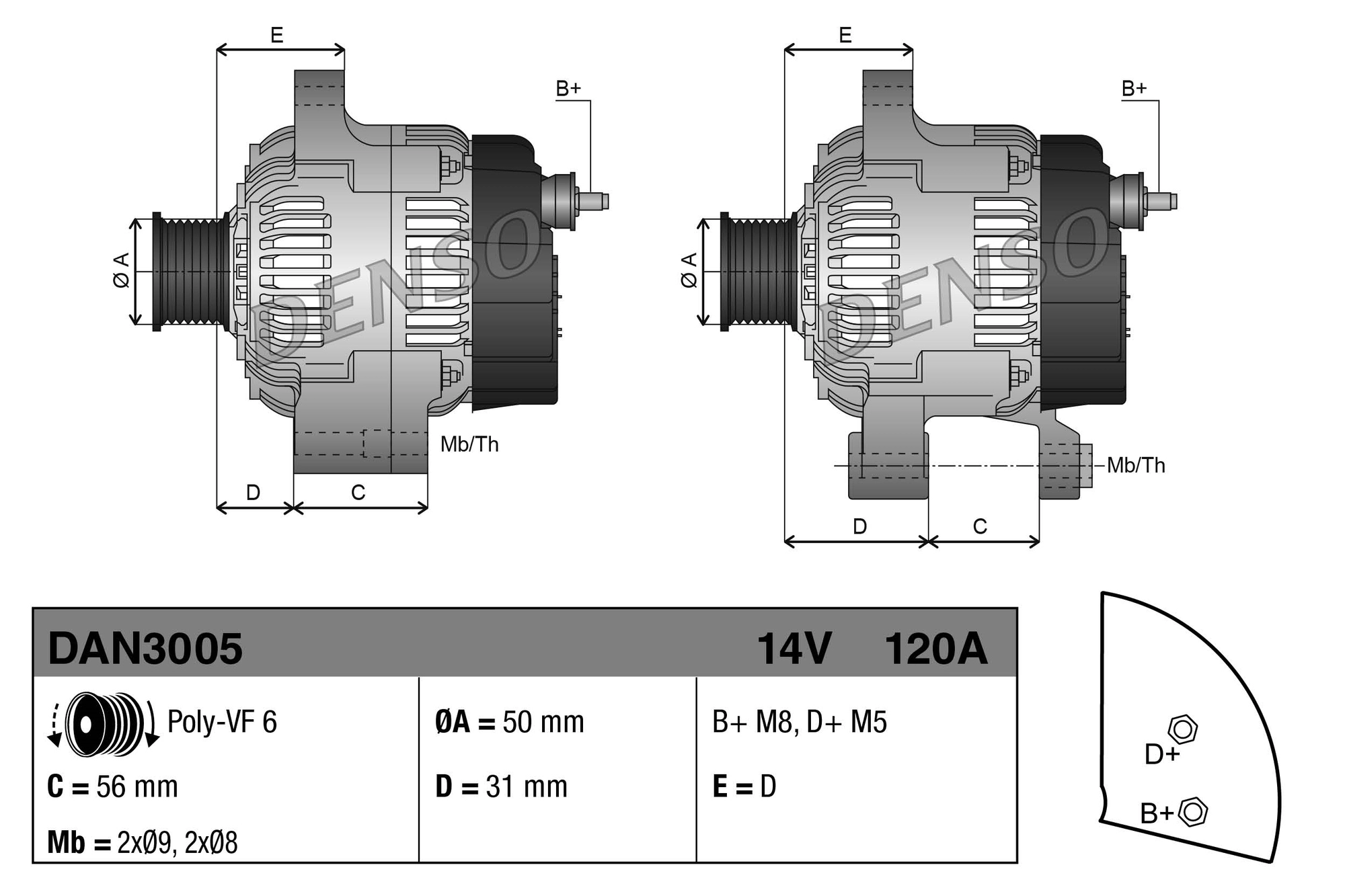Alternator (DAN3005)