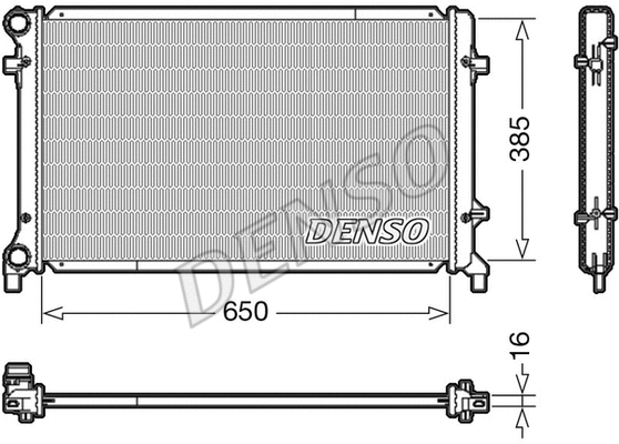 Radiator, engine cooling (DRM02014)