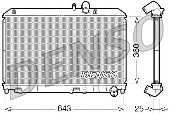 Radiator, engine cooling (DRM44013)