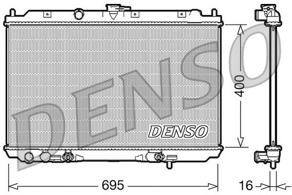 Radiator, engine cooling (DRM46026)