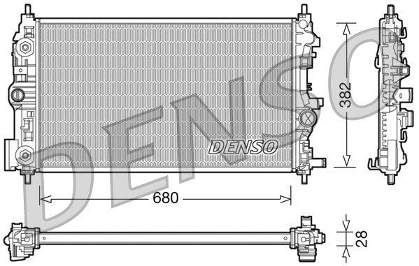 Radiator, engine cooling (DRM20079)