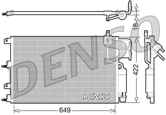 Condenser, air conditioning (DCN10023)