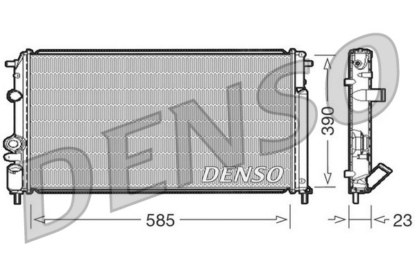 Radiator, engine cooling (DRM23053)
