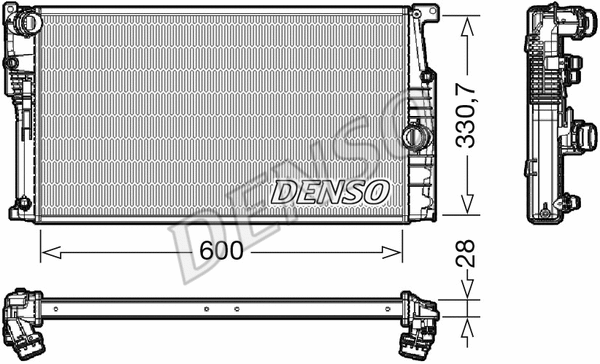 Radiator, engine cooling (DRM05120)