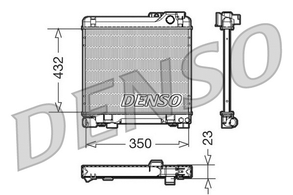 Radiator, engine cooling (DRM05013)