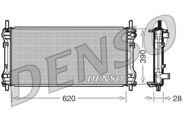 Radiator, engine cooling (DRM10102)