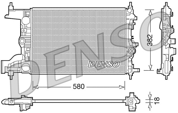 Radiator, engine cooling (DRM20094)