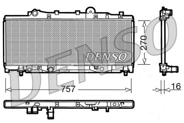 Radiator, engine cooling (DRM09090)