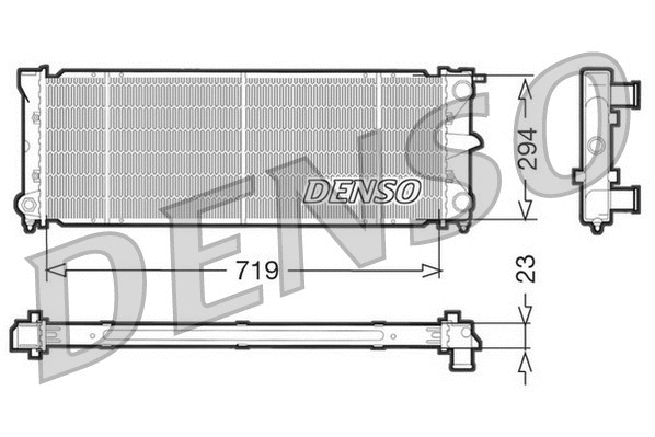Radiator, engine cooling (DRM32026)
