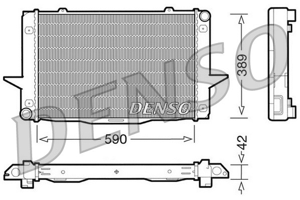 Radiator, engine cooling (DRM33043)