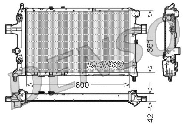 Radiator, engine cooling (DRM20016)