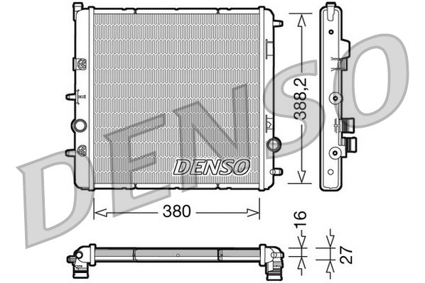 Radiator, engine cooling (DRM07003)