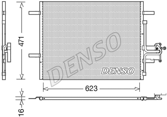 Condenser, air conditioning (DCN33010)
