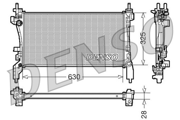 Radiator, engine cooling (DRM07041)