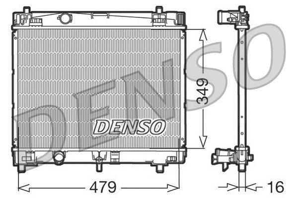 Radiator, engine cooling (DRM50003)