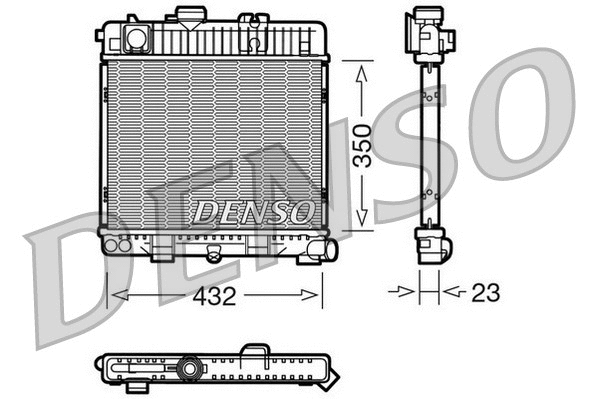 Radiator, engine cooling (DRM05026)