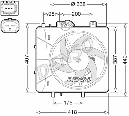 Fan, engine cooling (DER07010)
