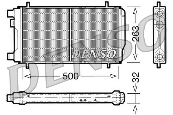 Radiator, engine cooling (DRM03010)