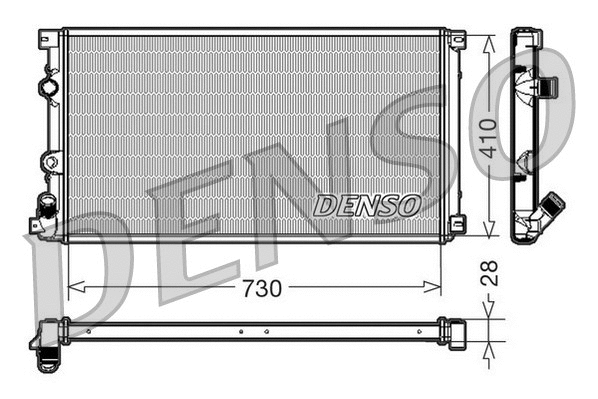 Radiator, engine cooling (DRM23090)