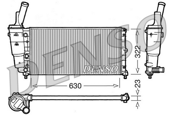 Radiator, engine cooling (DRM09097)