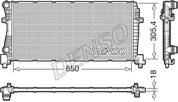 Radiator, engine cooling (DRM02017)