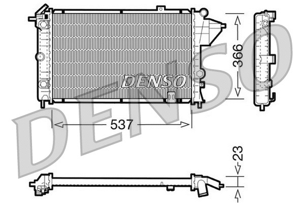 Radiator, engine cooling (DRM20024)