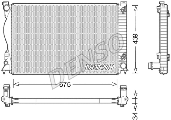 Radiator, engine cooling (DRM02028)