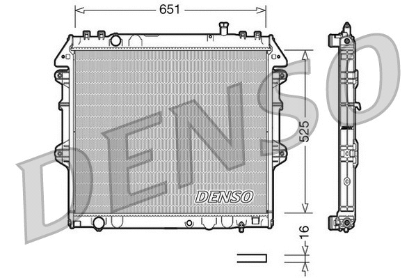 Radiator, engine cooling (DRM50038)