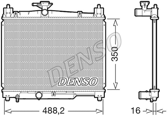 Radiator, engine cooling (DRM50101)