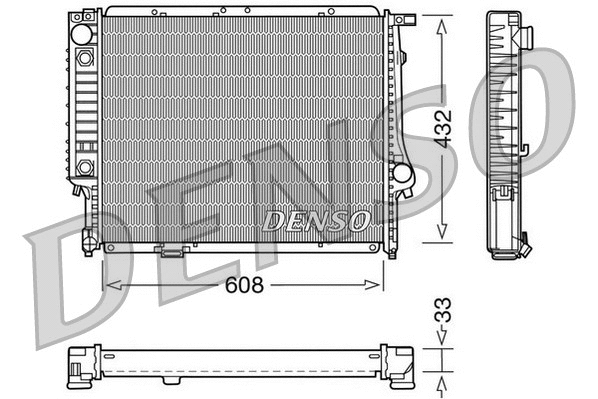Radiator, engine cooling (DRM05053)