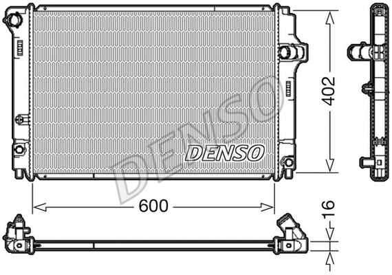 Radiator, engine cooling (DRM50089)