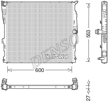Radiator, engine cooling (DRM05008)