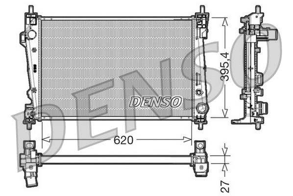 Radiator, engine cooling (DRM01007)