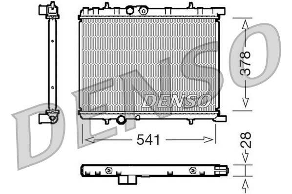 Radiator, engine cooling (DRM21032)