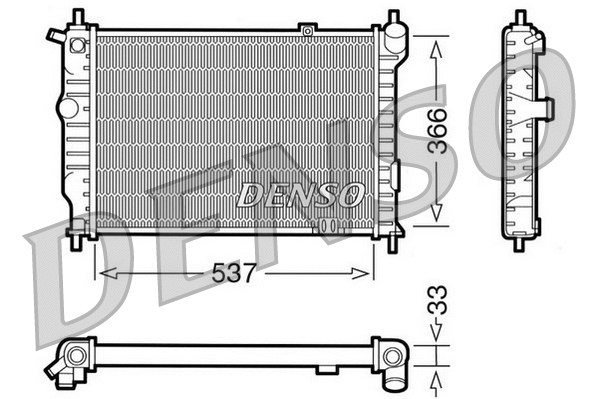 Radiator, engine cooling (DRM20010)