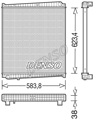 Radiator, engine cooling (DRM23047)