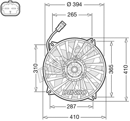 Fan, engine cooling (DER07012)