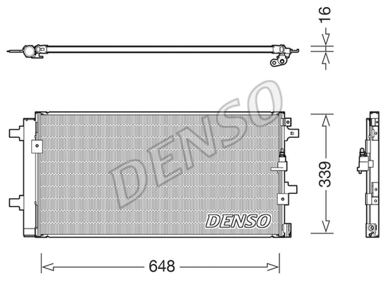 Condenser, air conditioning (DCN02043)